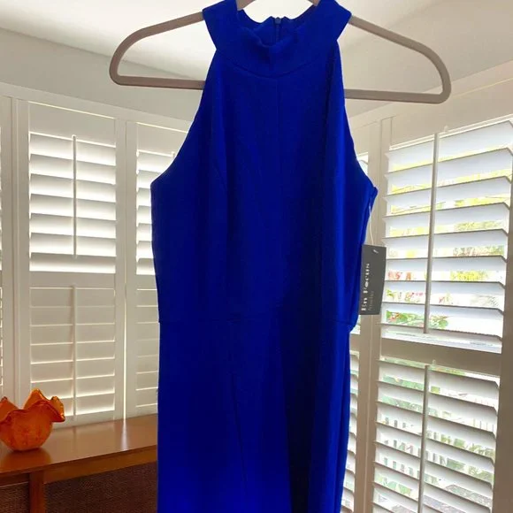 enfocus studio blue dress Enfocus Studio Dress Sleeveless Royal Blue Size 12 NWT